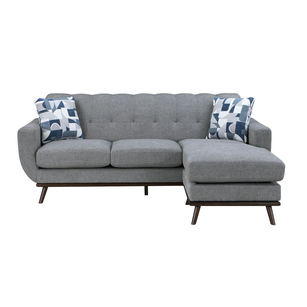 Chenille Reversible Sofa Chaise
