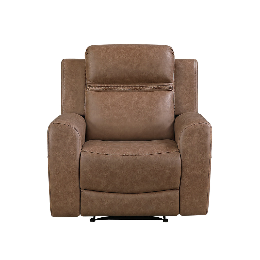 Polished Microfiber Manual Reclining Chair