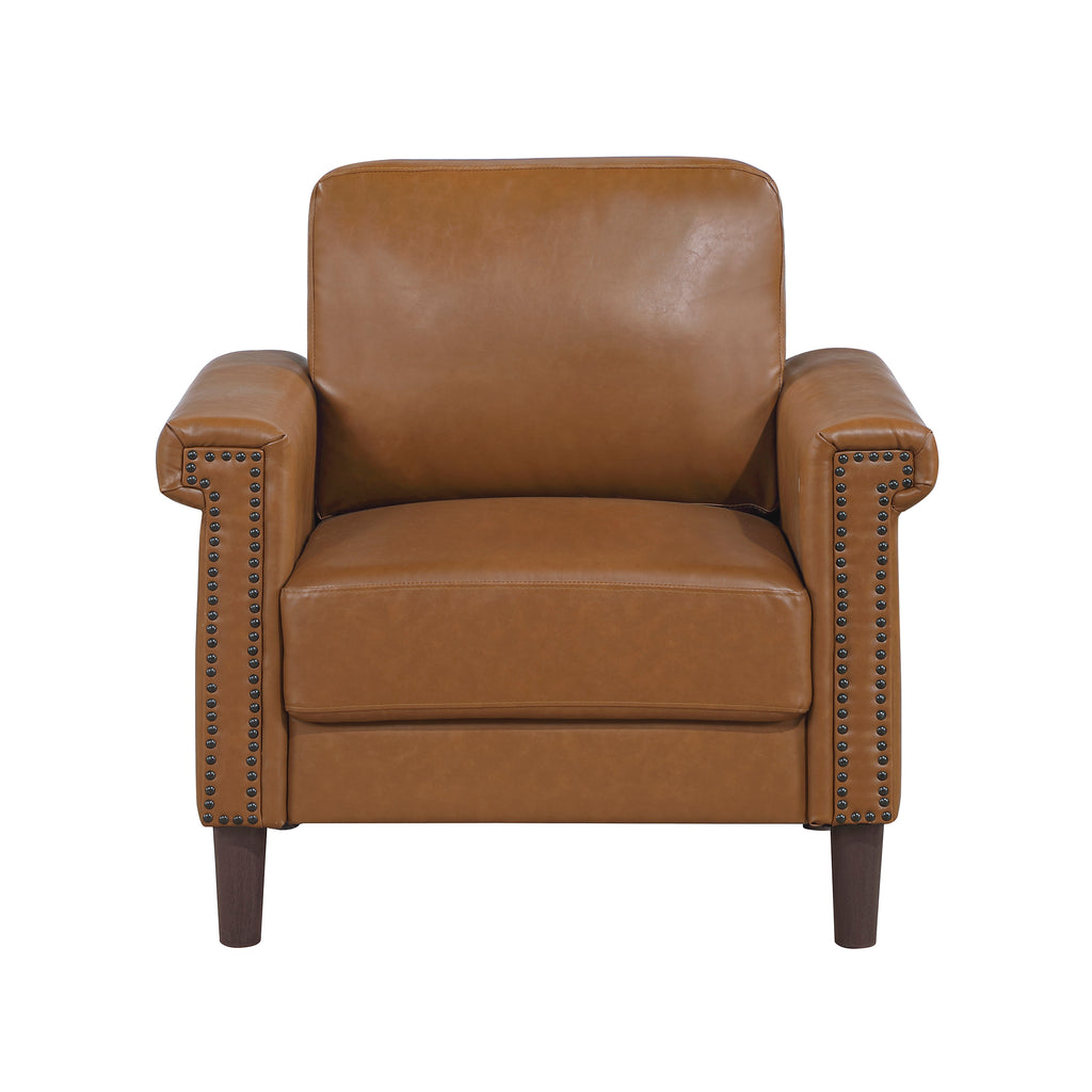 Faux Leather Living Room Chair