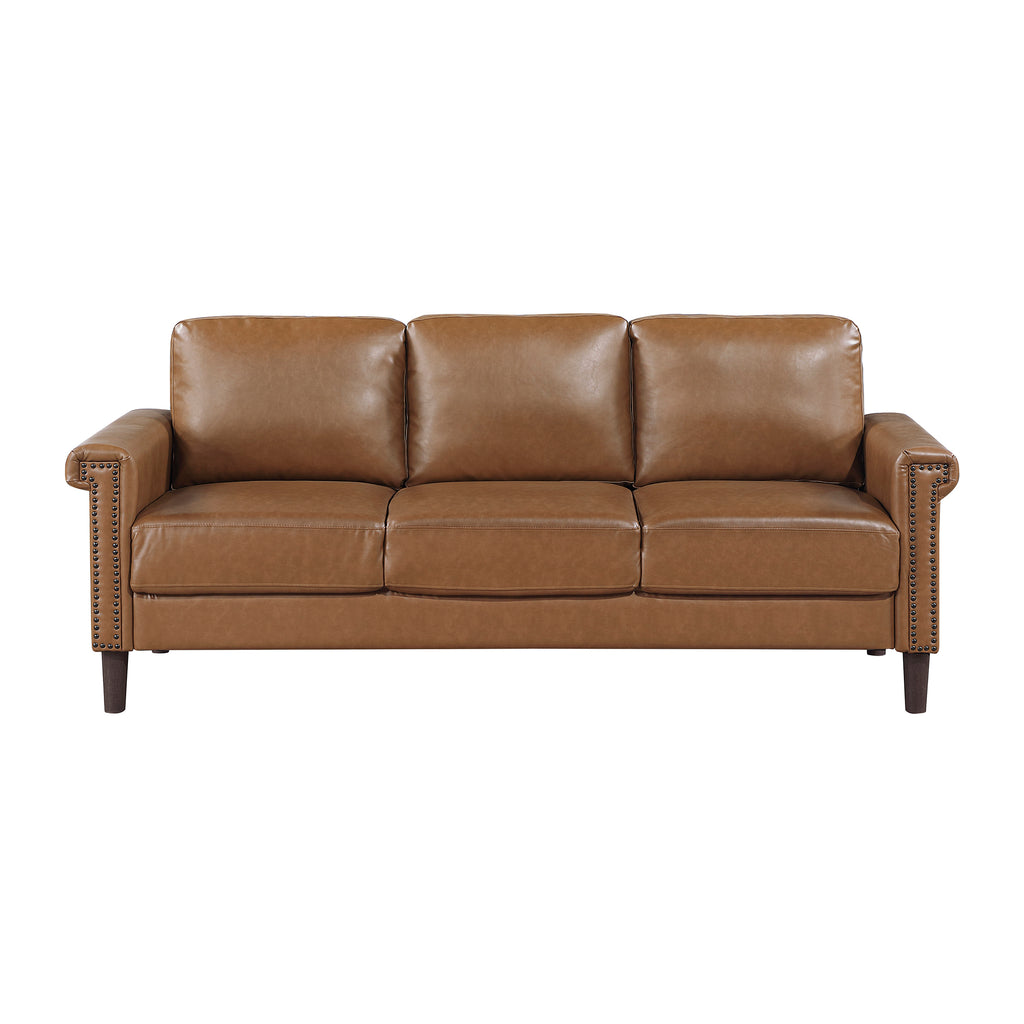 Faux Leather Living Room Sofa