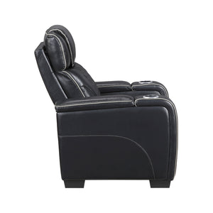 Leather Match Power Reclining Sofa