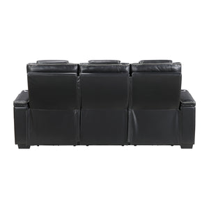 Leather Match Power Reclining Sofa