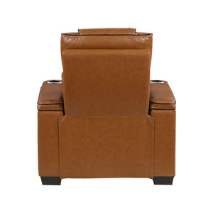 Leather Match Power Reclining Chair