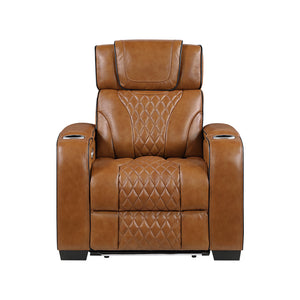 Leather Match Power Reclining Chair