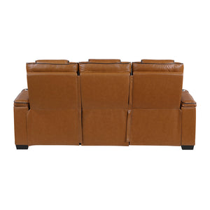 Leather Match Power Reclining Sofa