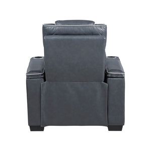 Leather Match Power Reclining Chair
