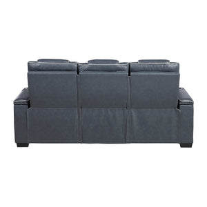 Leather Match Power Reclining Sofa