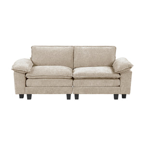 Chenille Fabric Living Room Loveseat