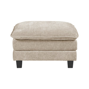 Chenille Fabric Ottoman