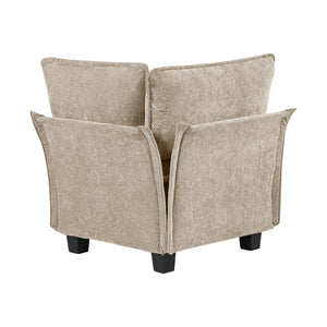 Chenille Fabric Corner Seat
