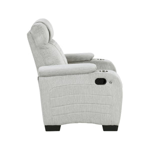 Textured Microfiber Double Reclining Loveseat