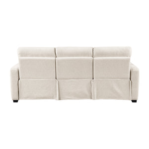 Chenille Power Double Reclining Sofa with USB Charging Ports