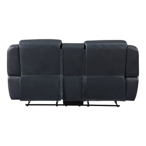 Breathable Faux Leather Double Reclining Loveseat