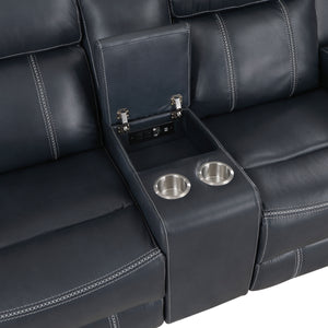 Breathable Faux Leather Double Reclining Loveseat