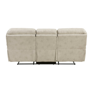 Wall-Hugger Manual Double Reclining Sofa