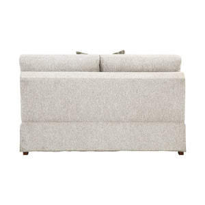 Textured Microfiber Armless 2-Seater