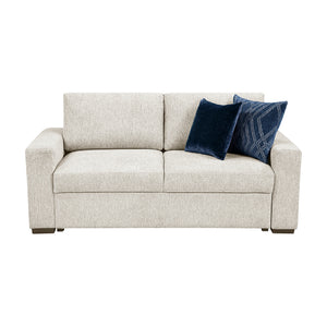 Textured Microfiber Living Room Loveseat
