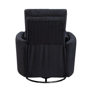 Corduroy Manual Swivel Glider Reclining Chair