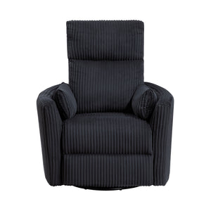 Corduroy Manual Swivel Glider Reclining Chair