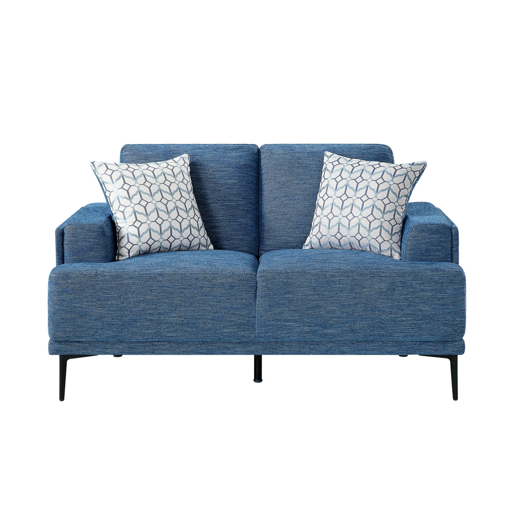 Chenille Fabric Living Room Loveseat