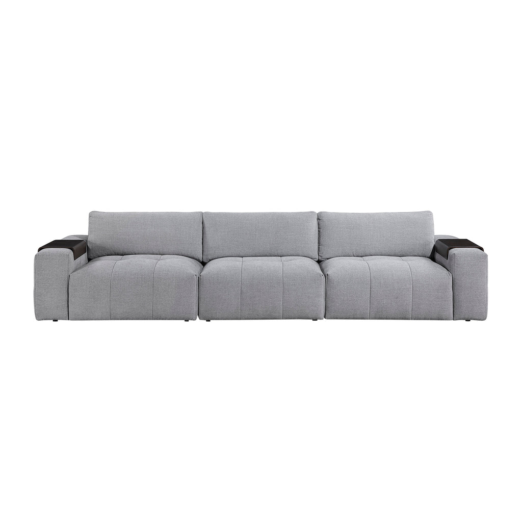 Textured Fabric Living Room Sofa