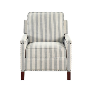 Textured Fabric Push Back Reclining Chair