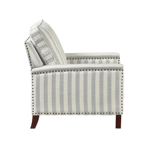 Textured Fabric Push Back Reclining Chair
