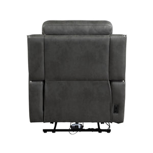 Polished Microfiber Power Reclining Chair