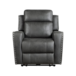 Polished Microfiber Power Reclining Chair