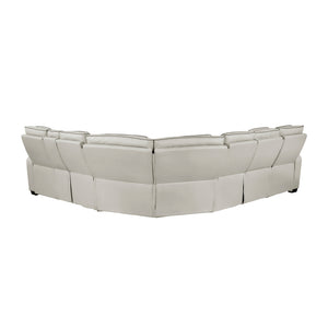 Faux Leather 3-Piece Power Reclining Sectional with Right Side Console