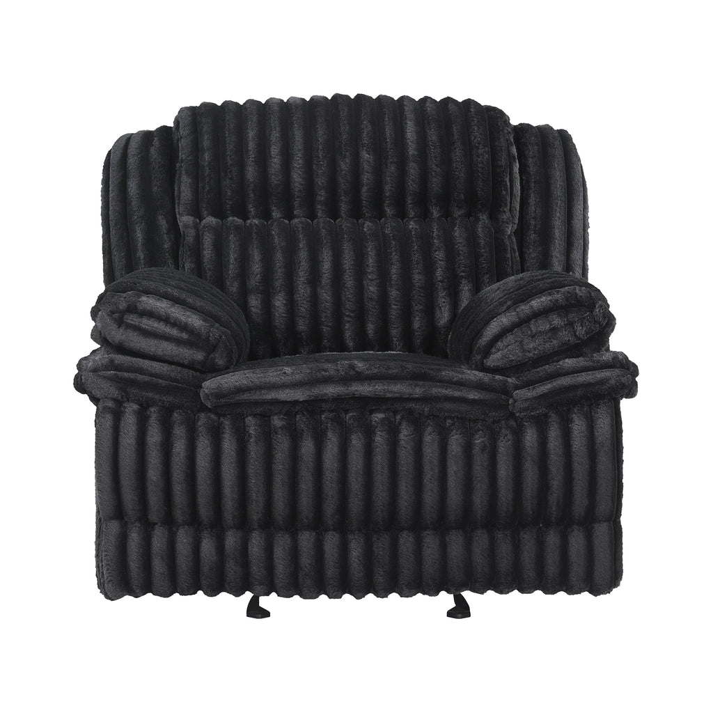 Corduroy Fabric Glider Reclining Chair