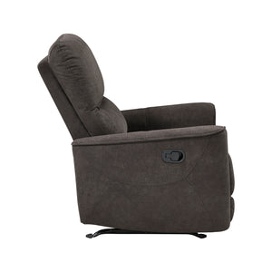 Polished Microfiber Rocker Reclining Chair