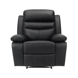 Leather Match Manual Reclining Chair