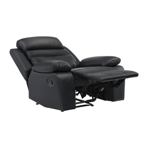 Leather Match Manual Reclining Chair