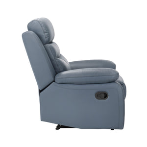 Leather Match Manual Reclining Chair