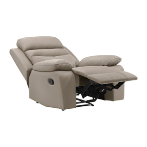 Leather Match Manual Reclining Chair