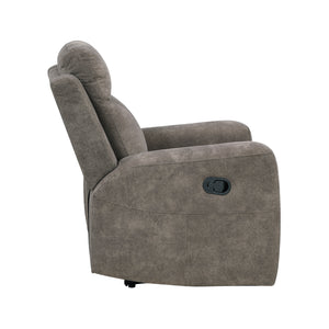 Textured Microfiber Double Reclining Loveseat