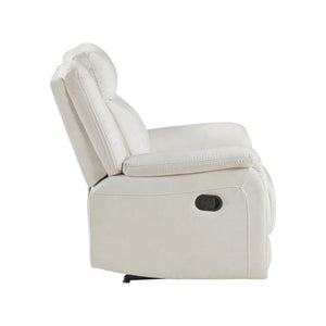 Polished Microfiber Reclining Chair