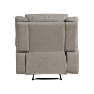 Polished Microfiber Reclining Chair