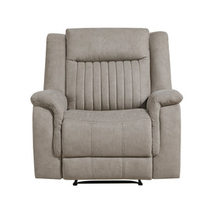 Polished Microfiber Reclining Chair