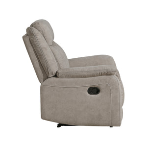Polished Microfiber Reclining Chair