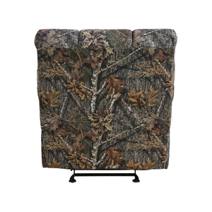 Textured Microfiber Manual Glider Reclining Chair