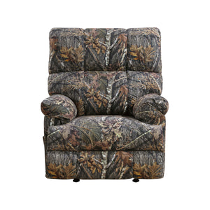 Textured Microfiber Manual Glider Reclining Chair