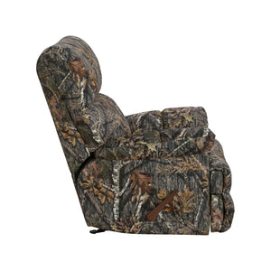 Textured Microfiber Manual Glider Reclining Chair