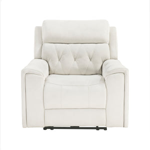 Polished Microfiber Power Reclining Chair