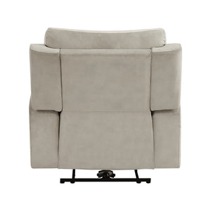 Polished Microfiber Power Reclining Chair