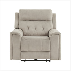 Polished Microfiber Power Reclining Chair