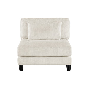 Textured Microfiber Armless Chair