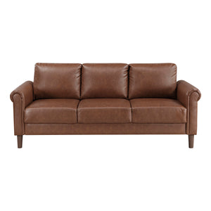 Faux Leather Sofa