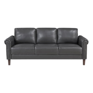 Faux Leather Sofa